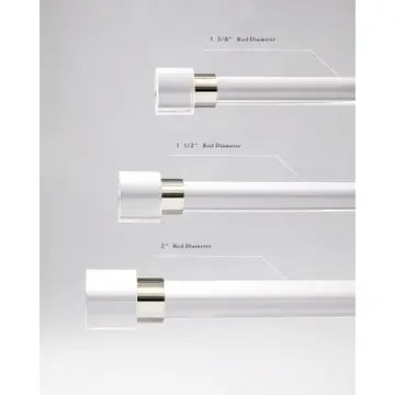 Lucite Curtain Rods, Large
