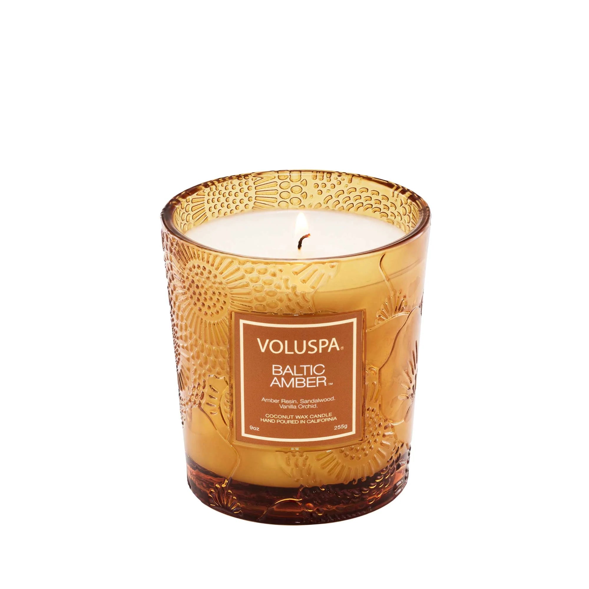 Voluspa Baltic Amber Pillar Candle