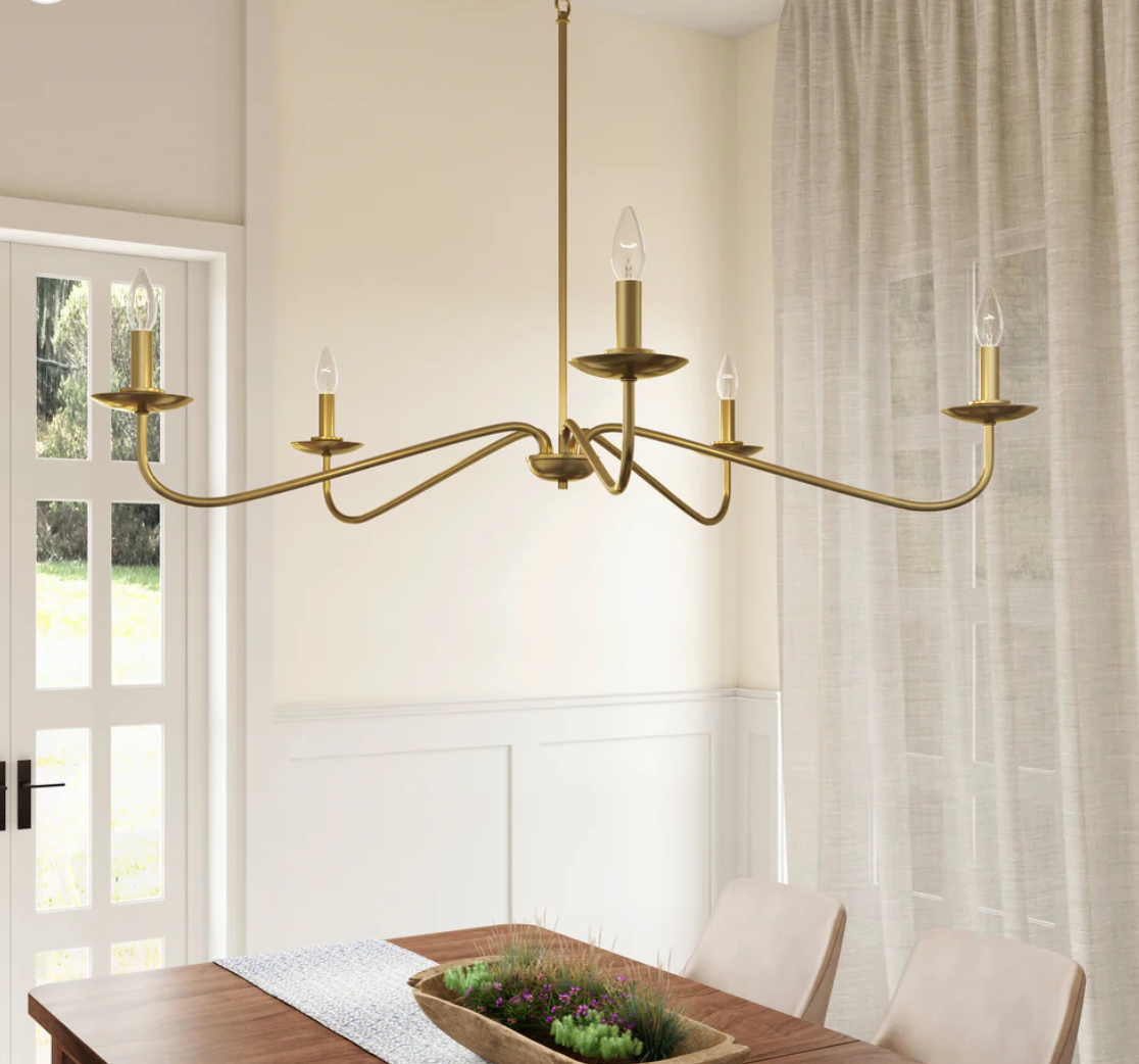 Ellie Gold 5-Light Chandelier