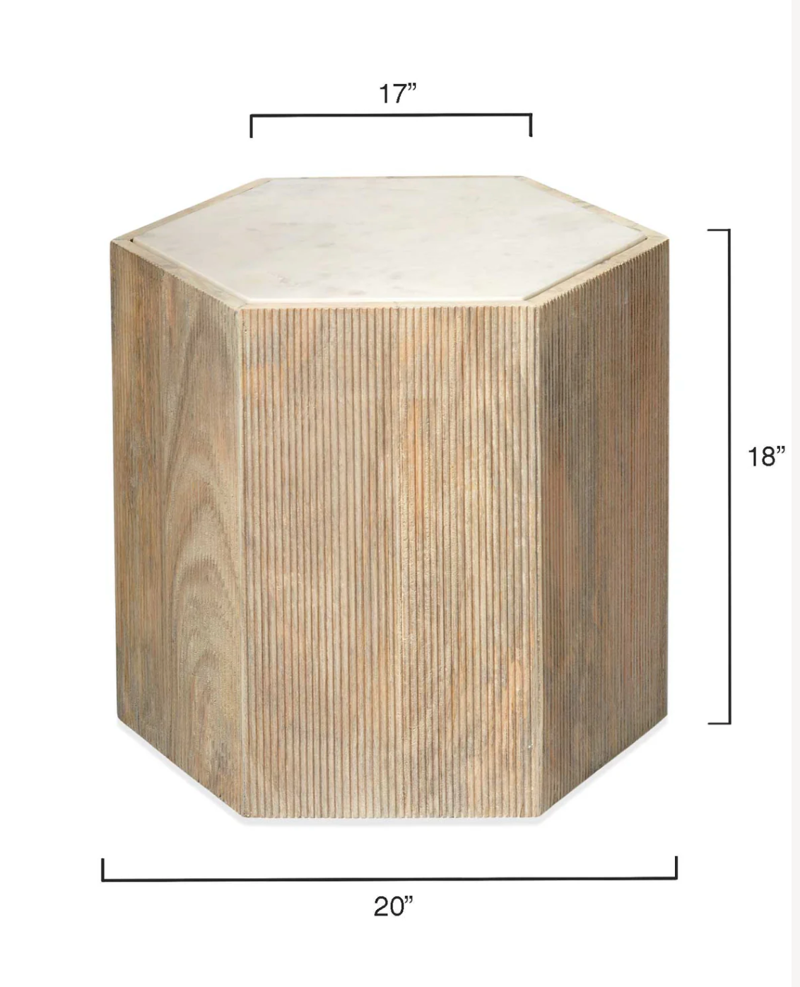 Argan Hexagon Side Tables
