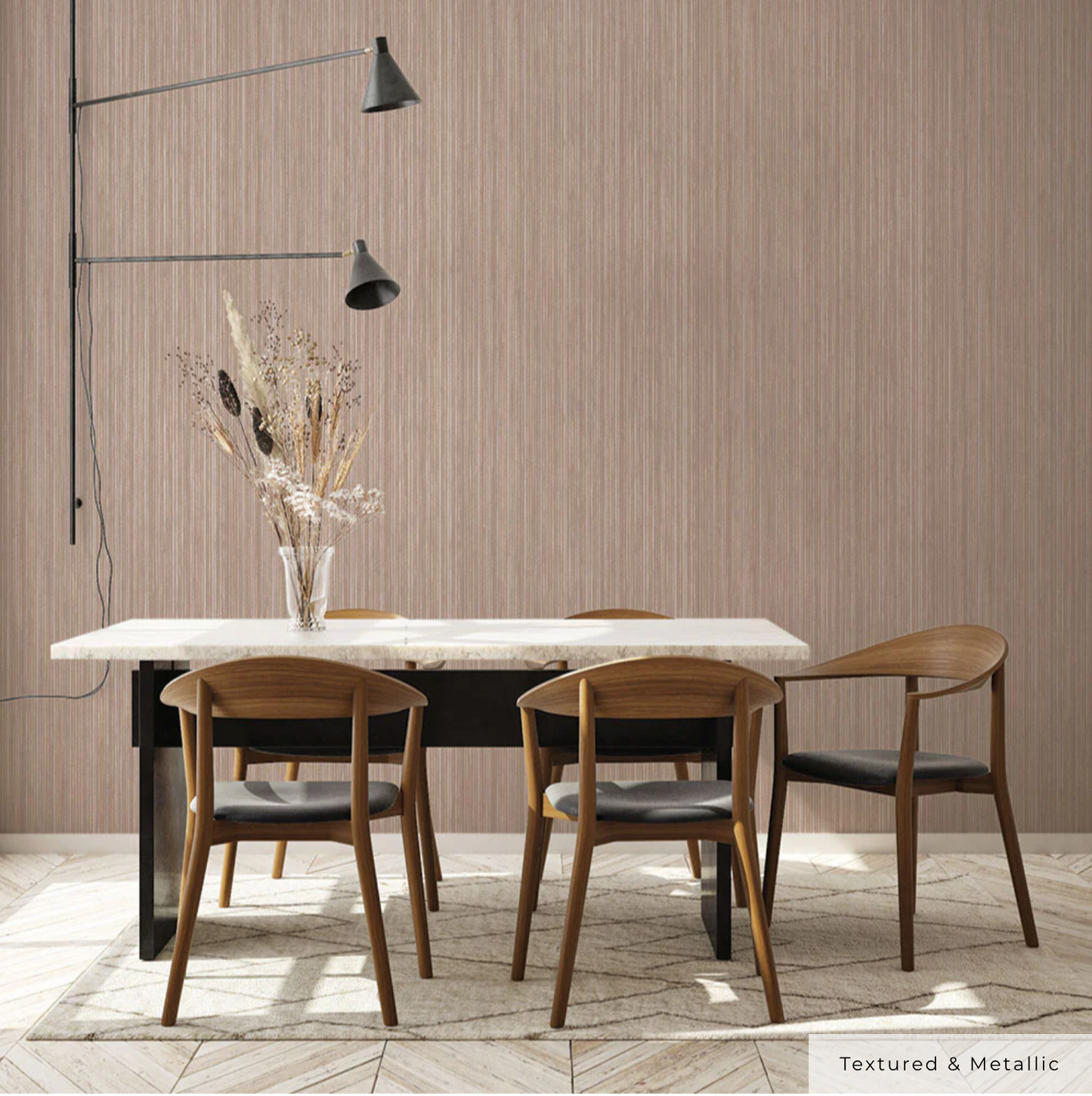Faux Grasscloth Peel and Stick Wallpaper