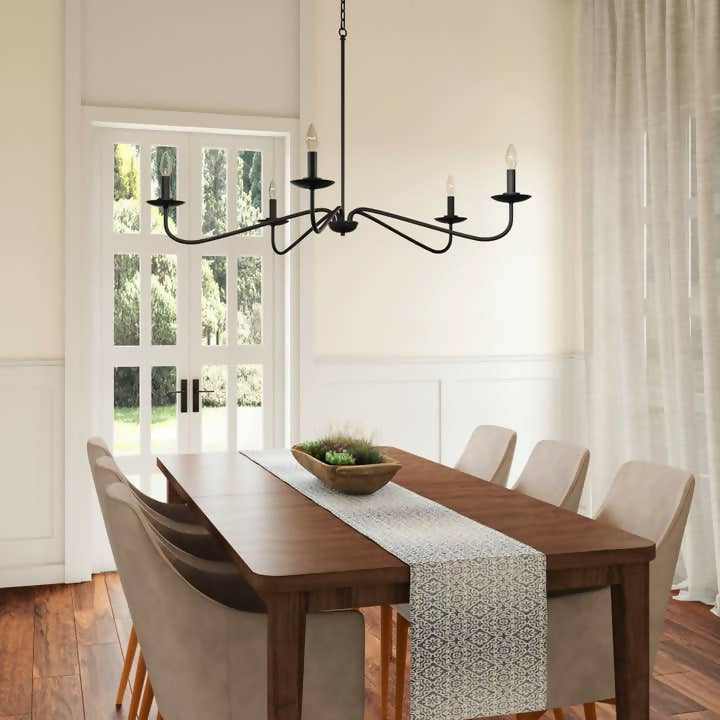 Ellie Black 5-Light Chandelier