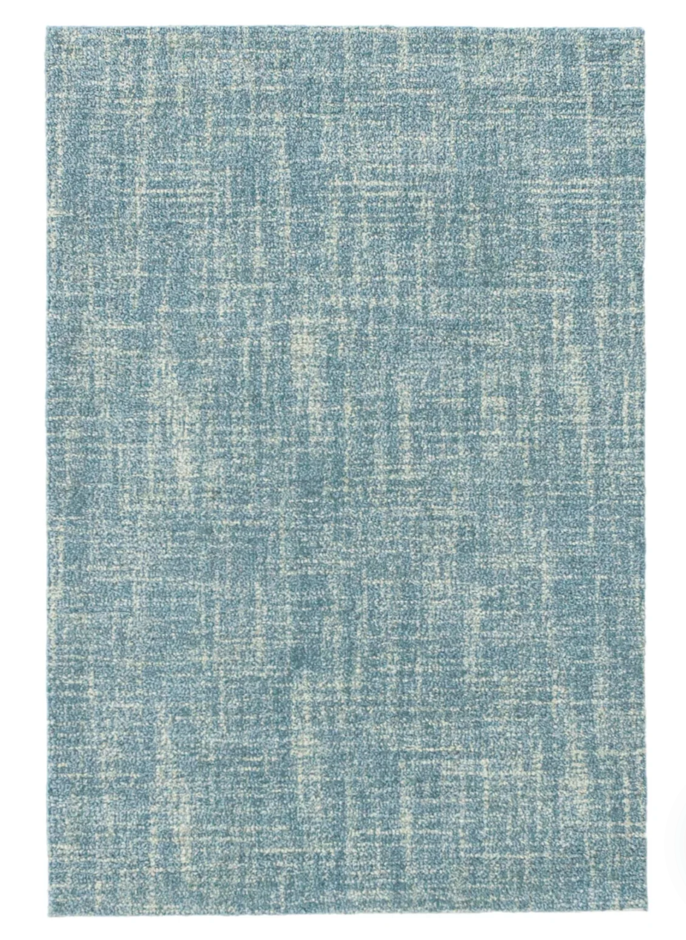 Annie Selke Crosshatched Aegean wool rug with sketched crisscross pattern.