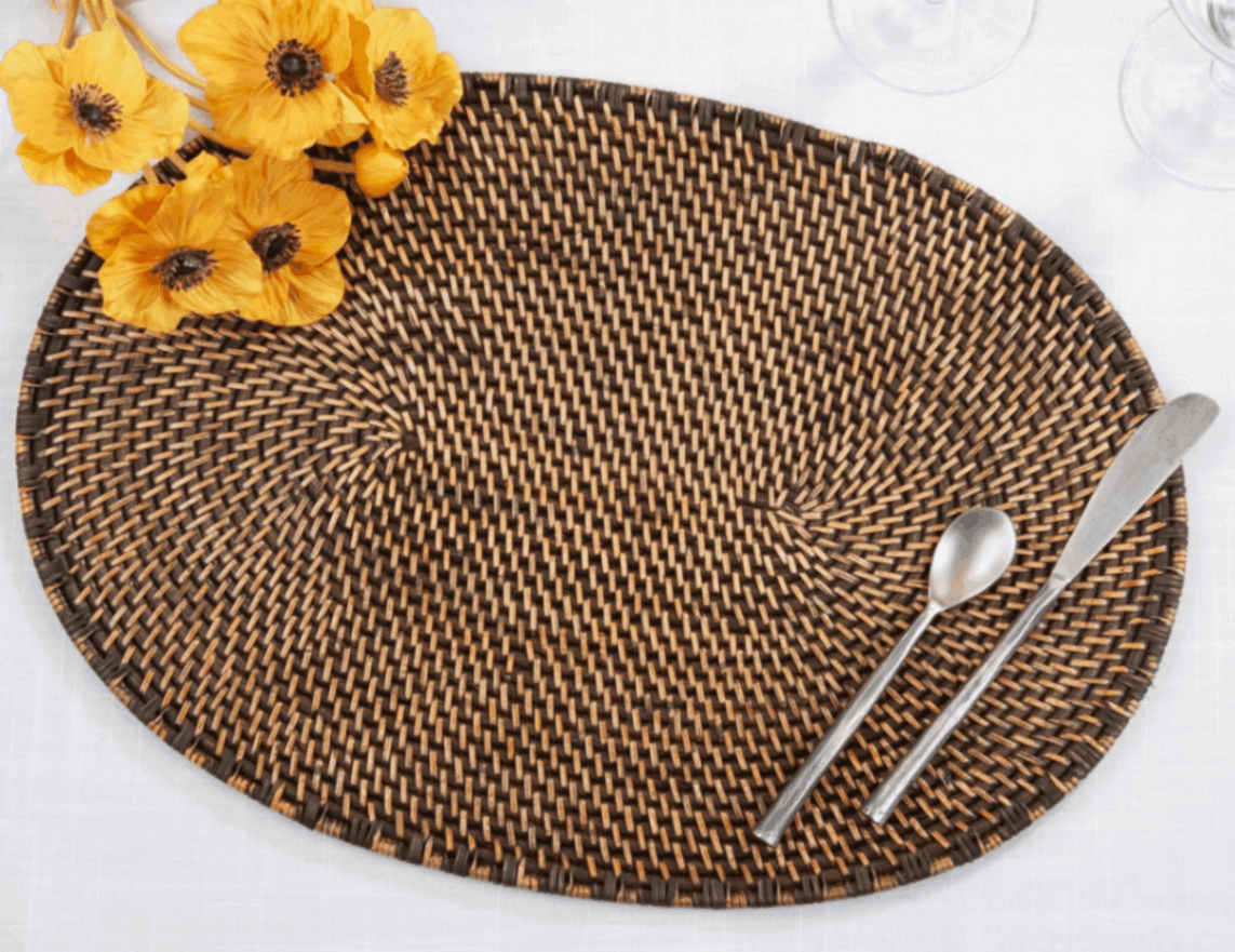Rattan Oval Placemat