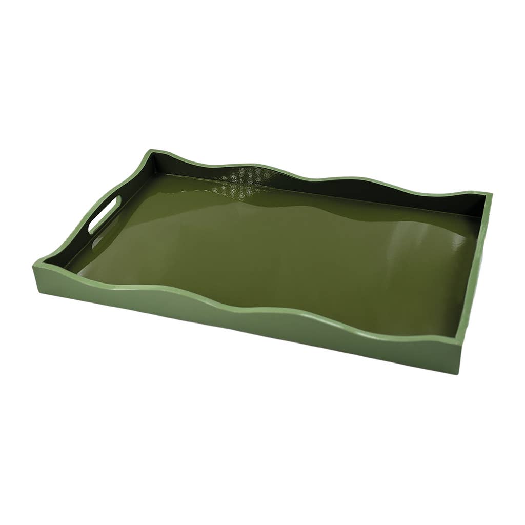 Olive Wavy Tray