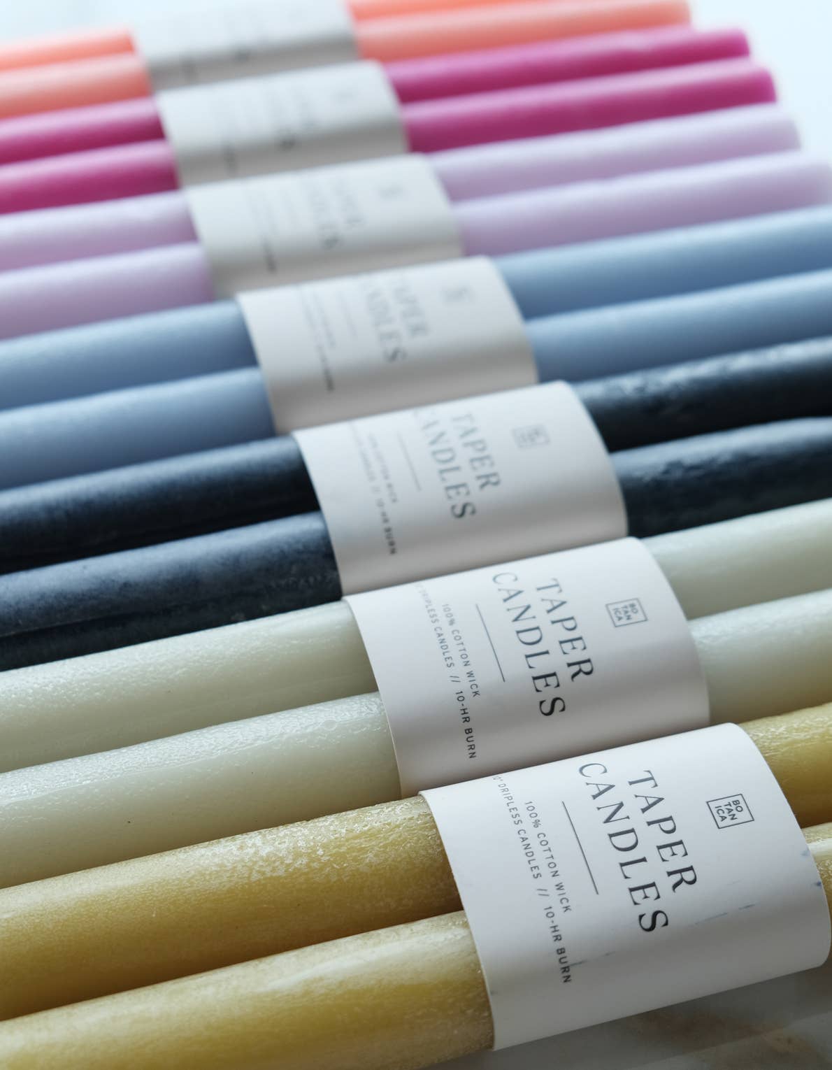 Taper Candle Pair, Navy