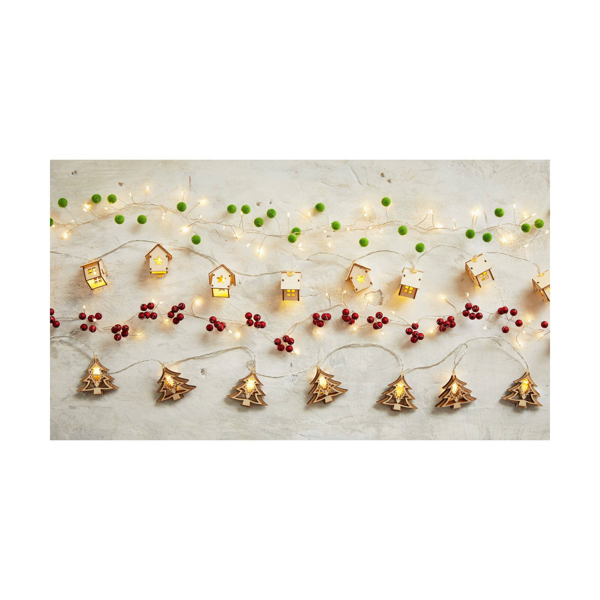 Christmas Berries Led String Lights