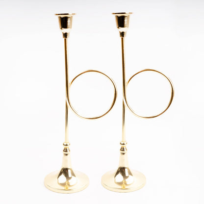 French Horn Candlestick