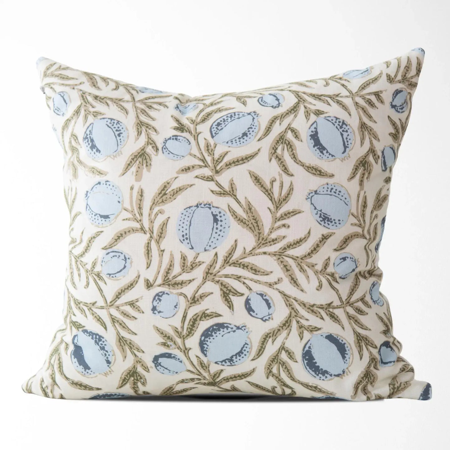 Alisa Blue Block Print Pillow