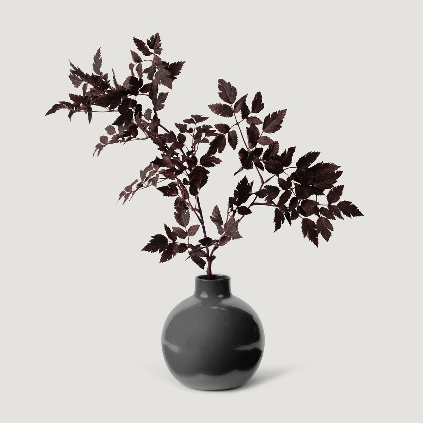 Plum Artificial Cimicifuga Plant Leaves