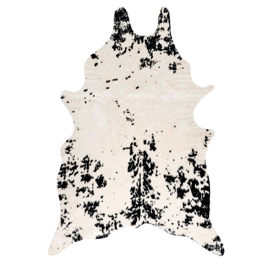 Faux Cowhide Washable Area Rug