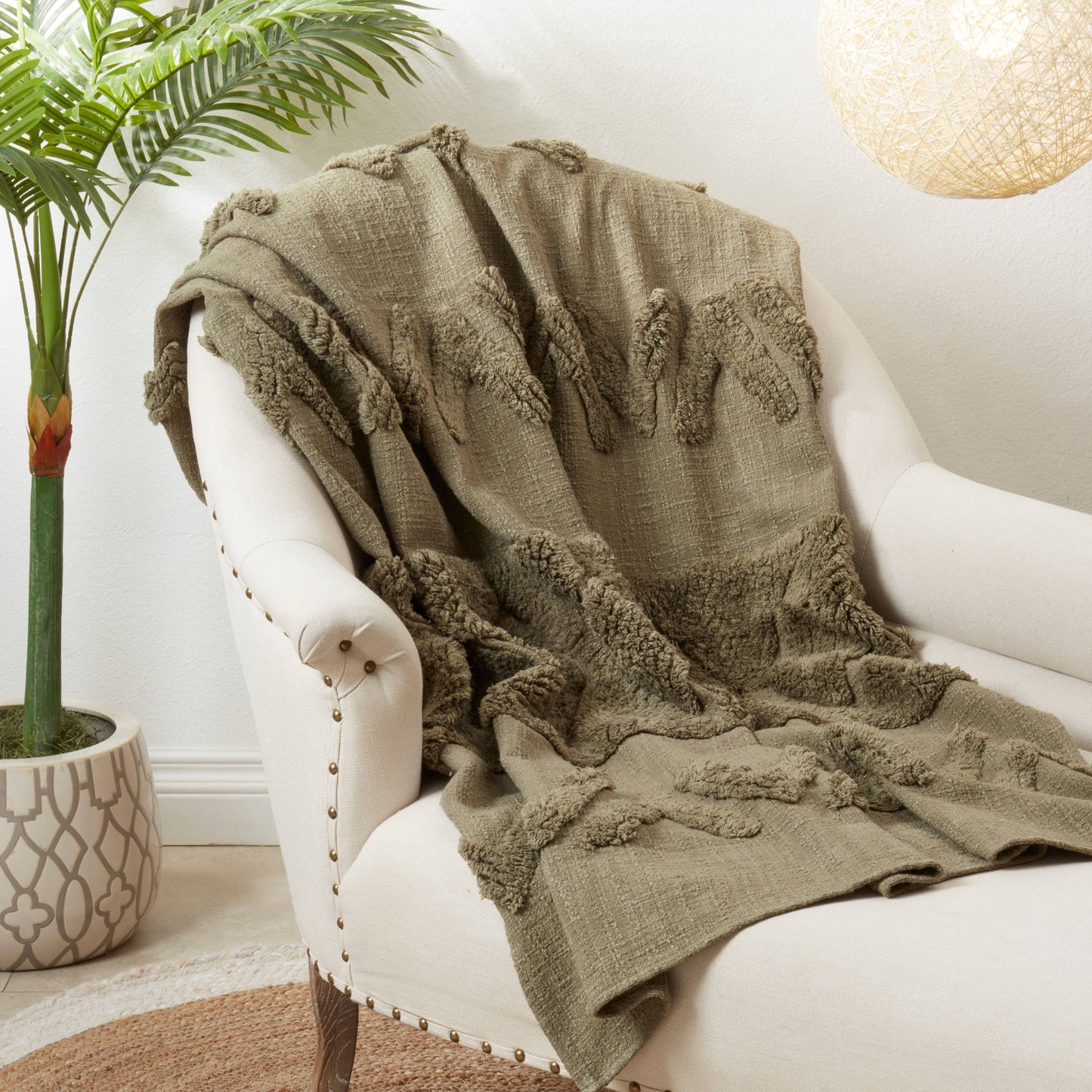 Chenille Tufted Textured Throw
