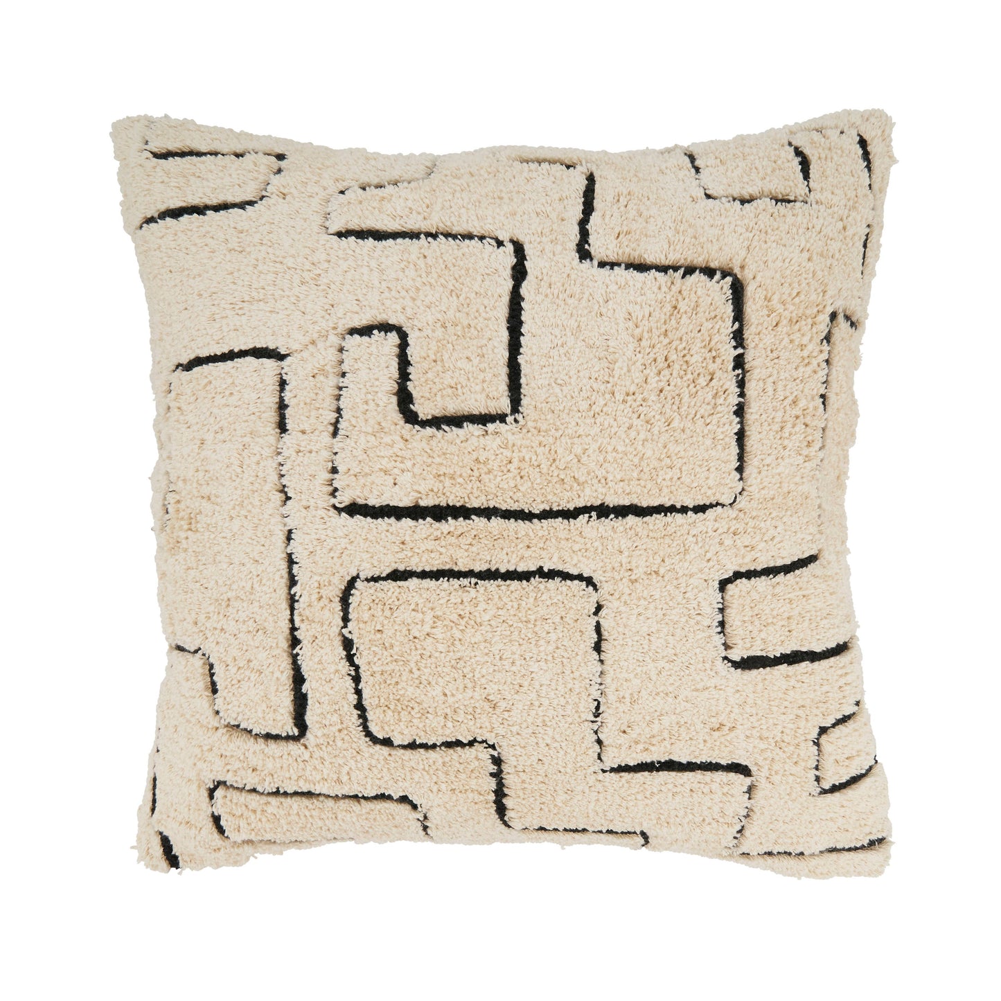 Geometric Splendor Tufted Throw Pillow