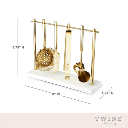 Gold-Plated Bar Tool Set