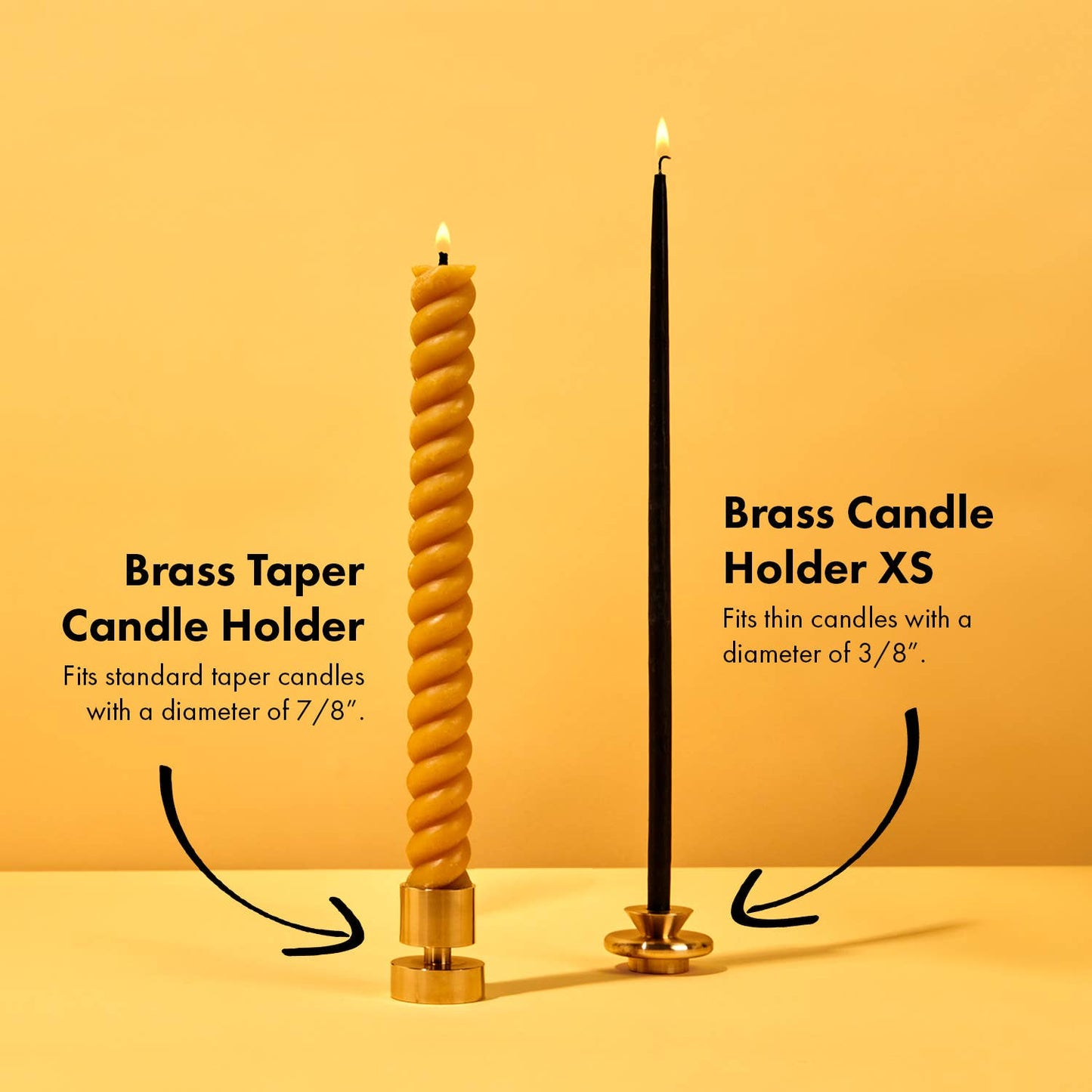 Solid Brass Candle Holder
