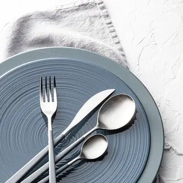 Fuse Flatware Set, Gray