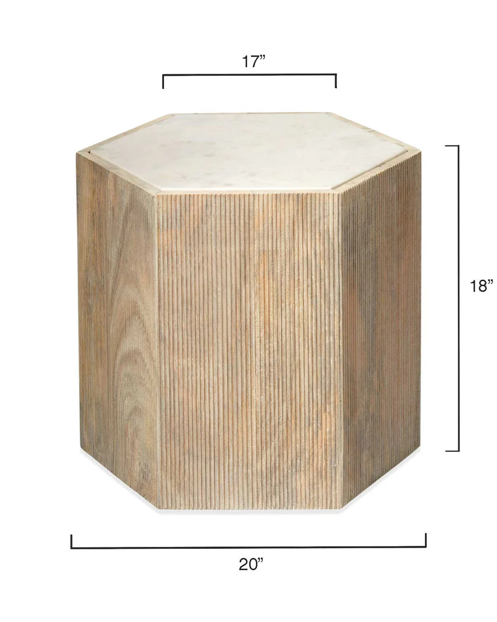 Argan Hexagon Side Tables