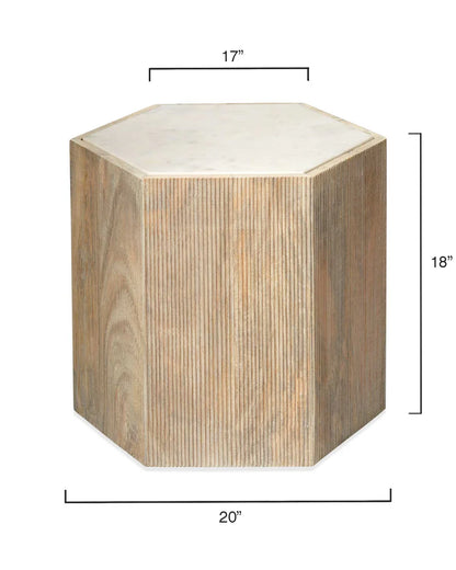 Argan Hexagon Side Tables