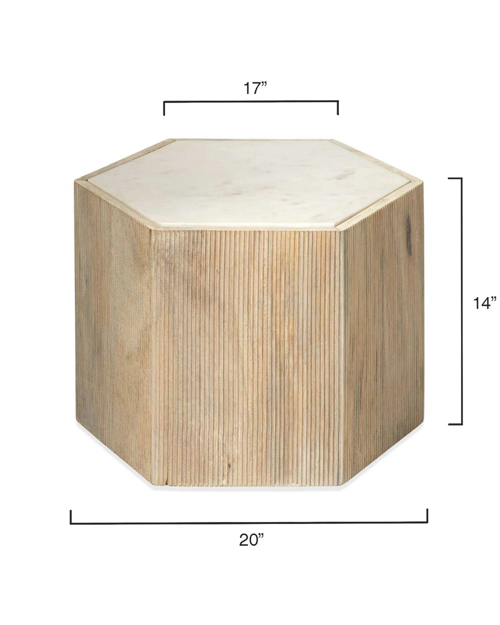Argan Hexagon Side Tables