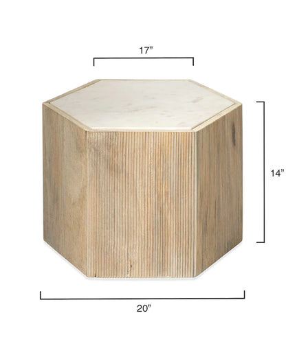 Argan Hexagon Side Tables