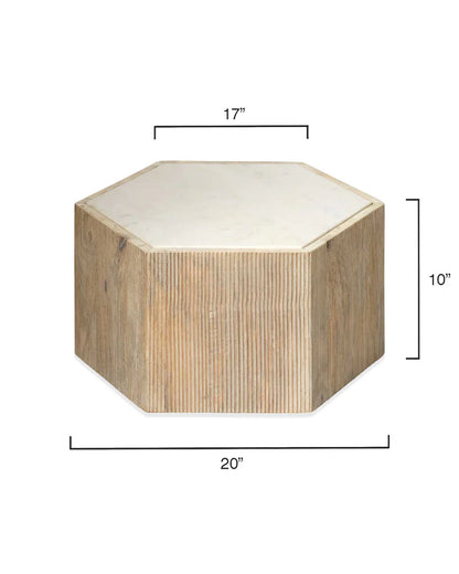 Argan Hexagon Side Tables