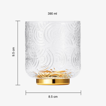Gatsby Lowball Drinking Glasses, Set of 2