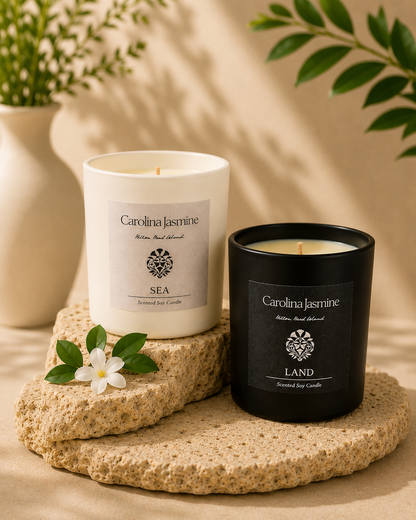 Carolina Jasmine's Custom Scent of LAND Soy Candle