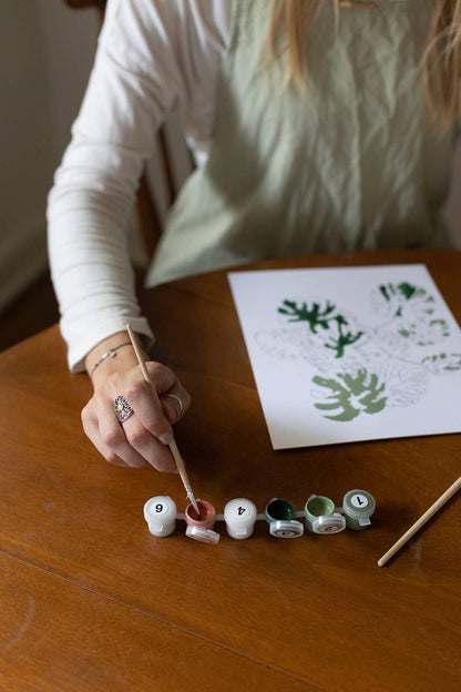 Peony Blossoms Paint-By-Numbers kit