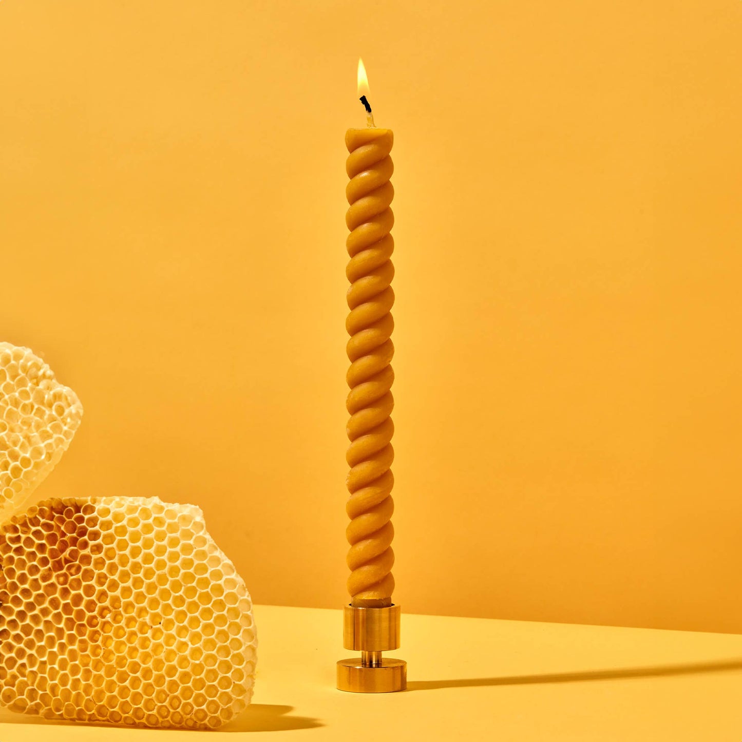 Solid Brass Candle Holder