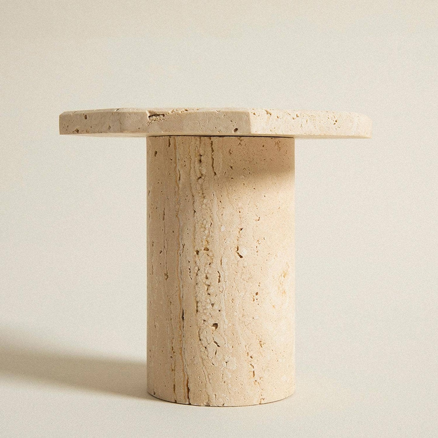 Tiered Travertine Stands, Set of 3