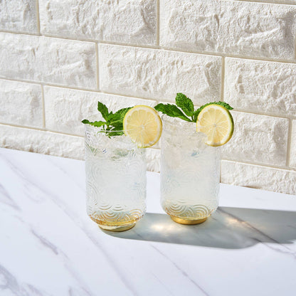 Gatsby Highball Drinking Glassware, Set of 2
