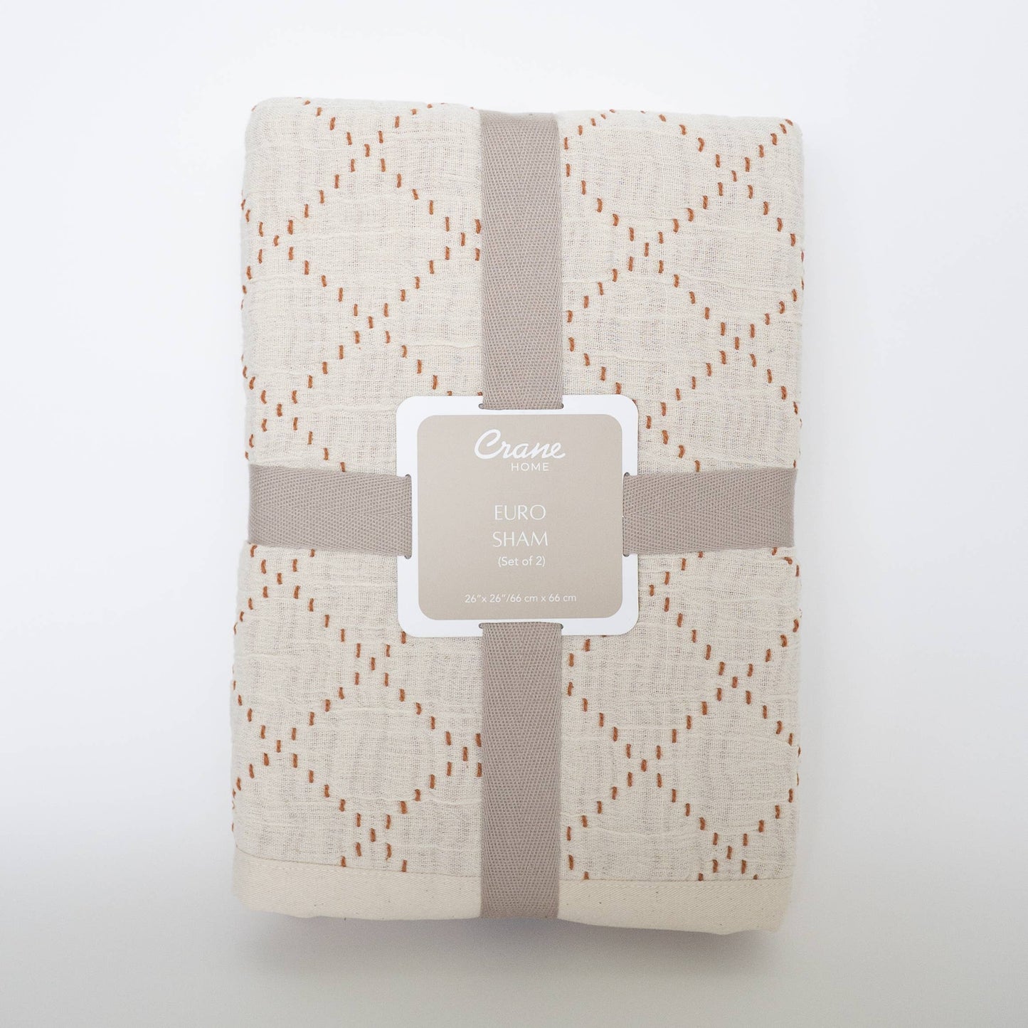 Diamond Stitch Euro Sham Set