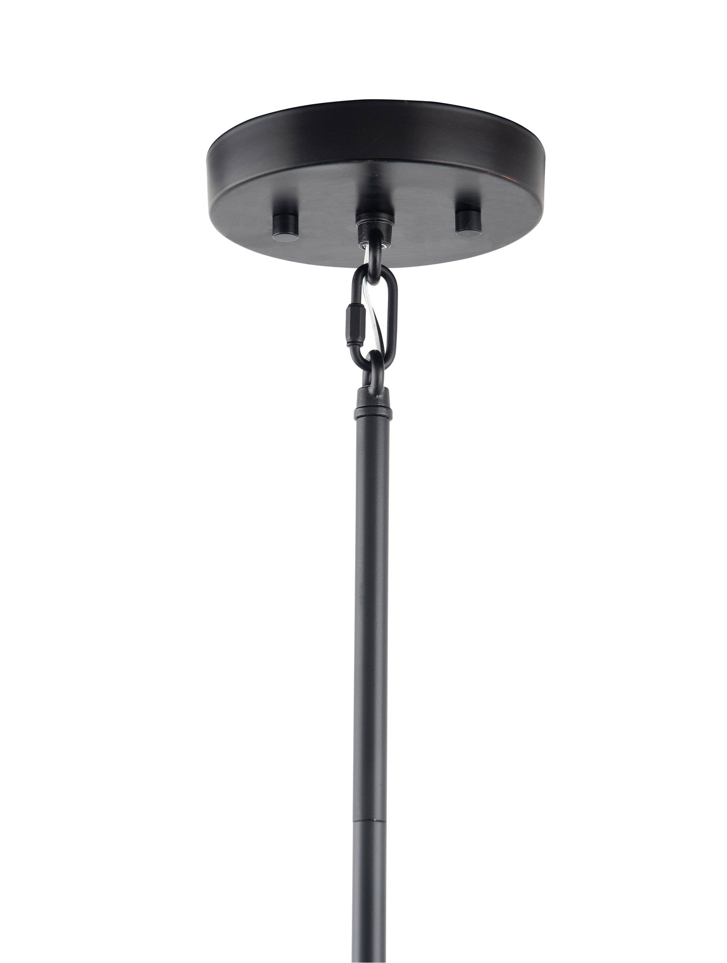 Caboche Mid Century Modern Black 6-Light Chandelier