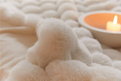 Plush Luxurious Faux Fur Throw Blanket