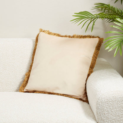 Velvet Fringe Throw Pillow