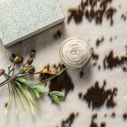Faux Cowhide Washable Area Rug