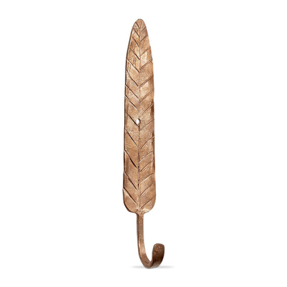 Copper Forged Leaf Wall Hook