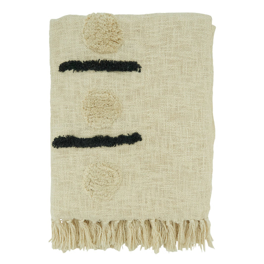Dash Dot Tufted Throw