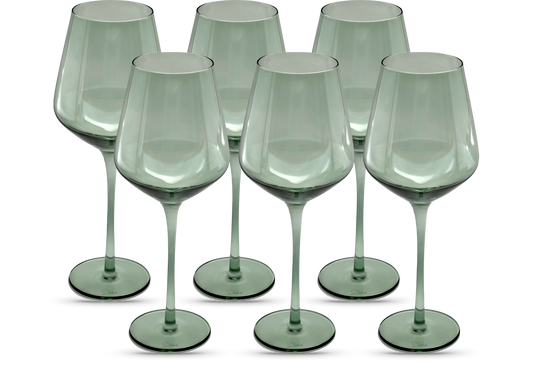 Light Blue Sea Color Wine Glasses