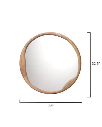 Organic Round Mirror