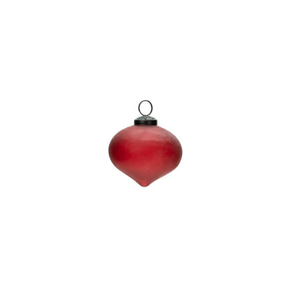 Round Finial Ornament, Red