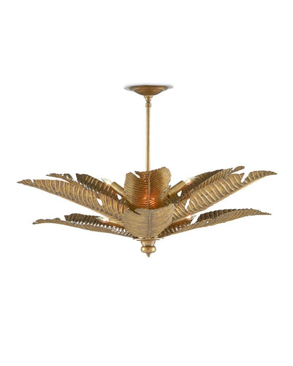 Tropical Gold Semi-Flush Mount