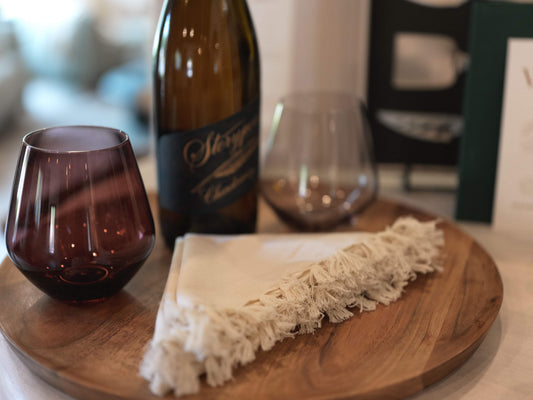 Fringed Design Napkin - Off White