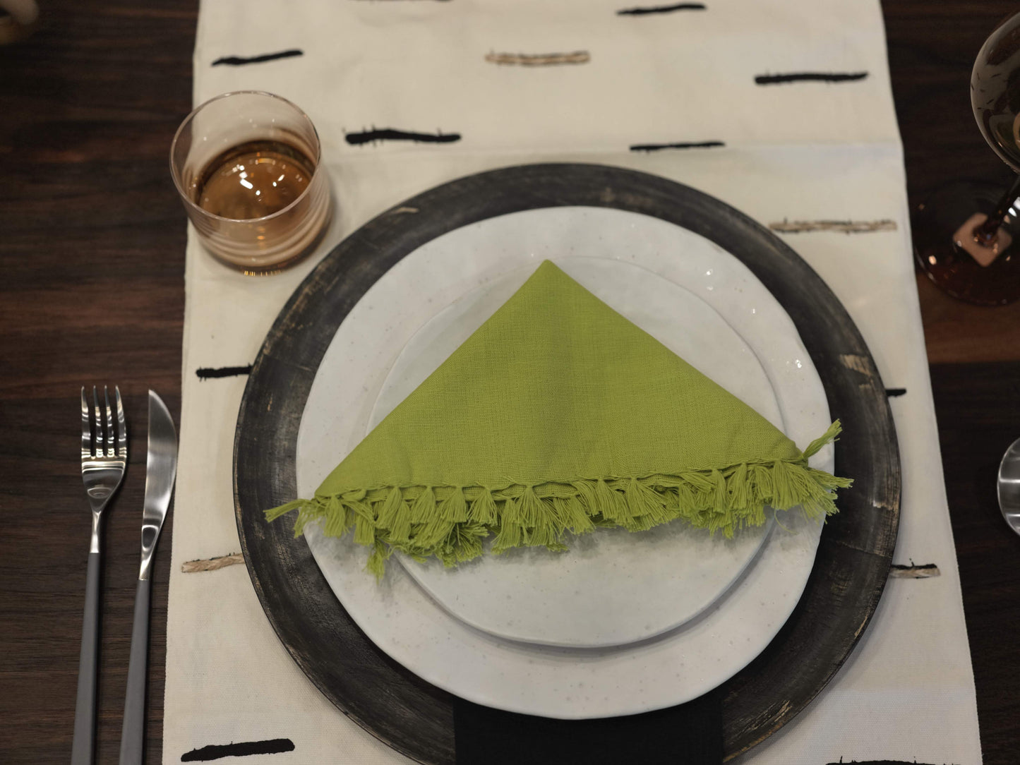 Kiwi Fringed Napkin