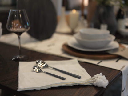Ivory Tassel Napkin
