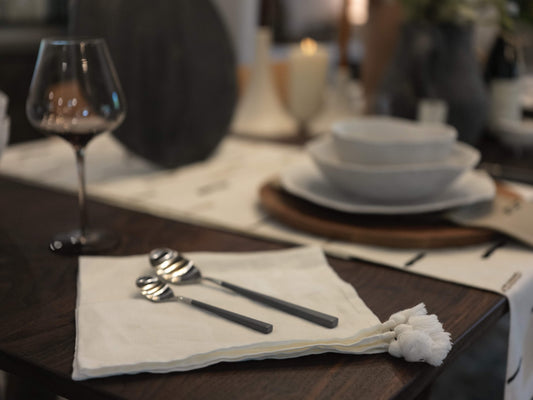 Ivory Tassel Napkin