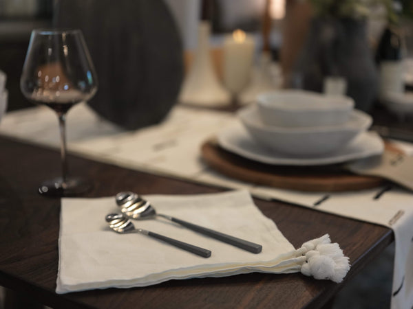 Ivory Tassel Napkin