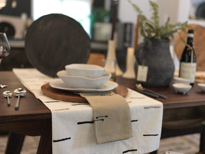 Fringe Line Napkin - Natural