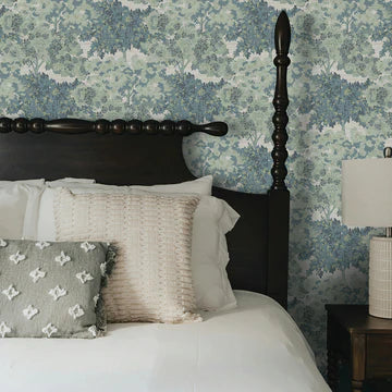 Canopy Toile Faux Grasscloth Peel and Stick Wallpaper