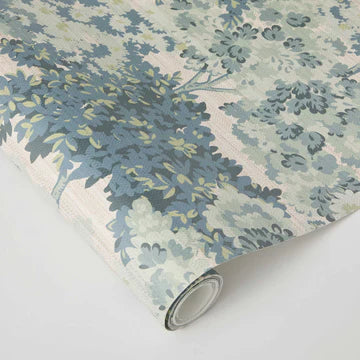 Canopy Toile Faux Grasscloth Peel and Stick Wallpaper